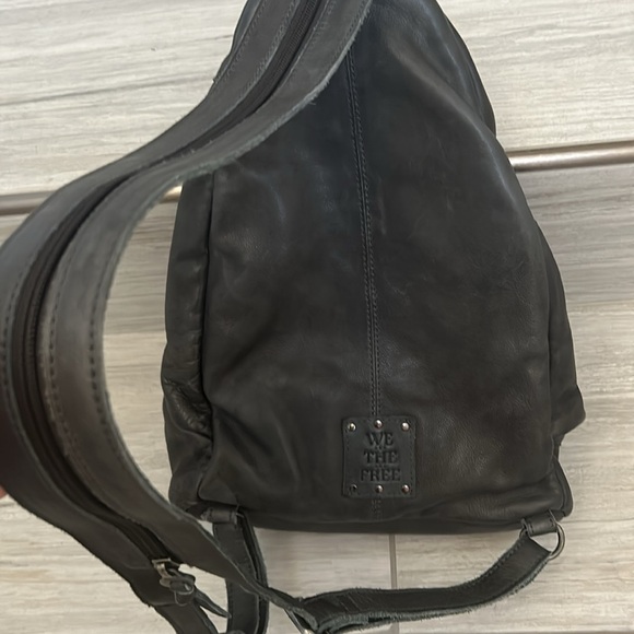 We The Free Free People Leather Sparrow Convertible Sling Bag - Picture 10 of 14